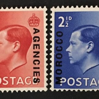 Great Britain Morocco Scott # 244-45 Mint Never Hinged