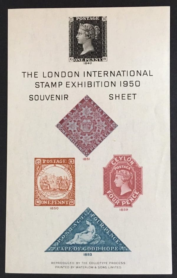 Great Britain 1950 Stampex Souvenir Sheet