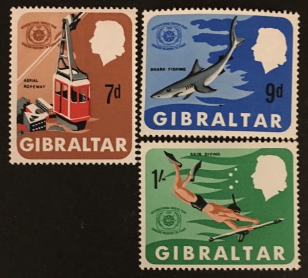 Gibraltar Scott # 200-02 Mint  Never Hinged