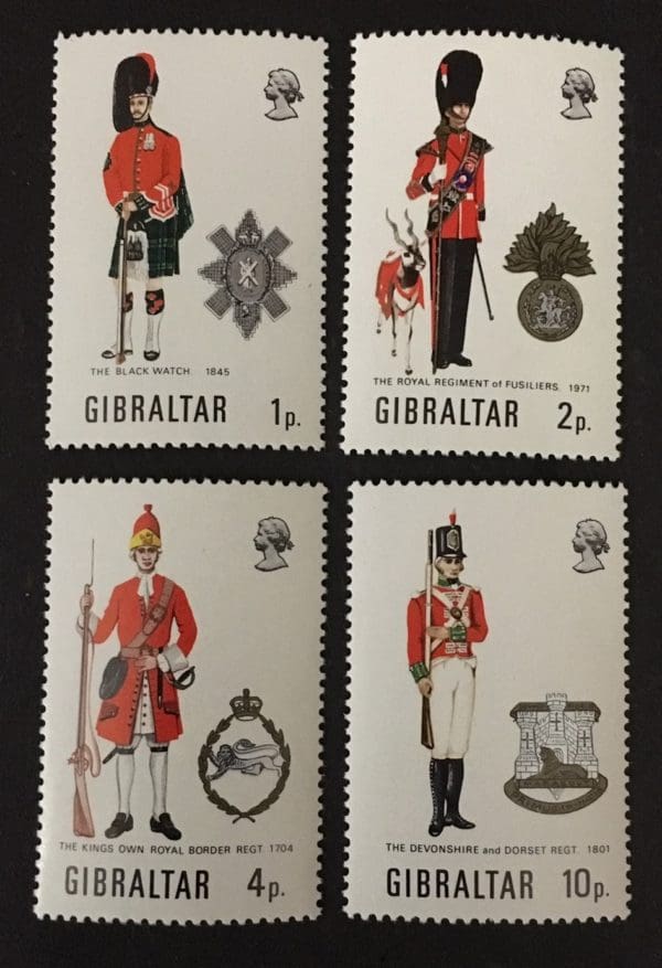 Gibraltar Scott # 276-79 Mint  Never Hinged