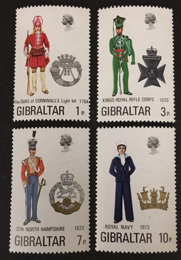 Gibraltar Scott # 286-89 Mint  Never Hinged