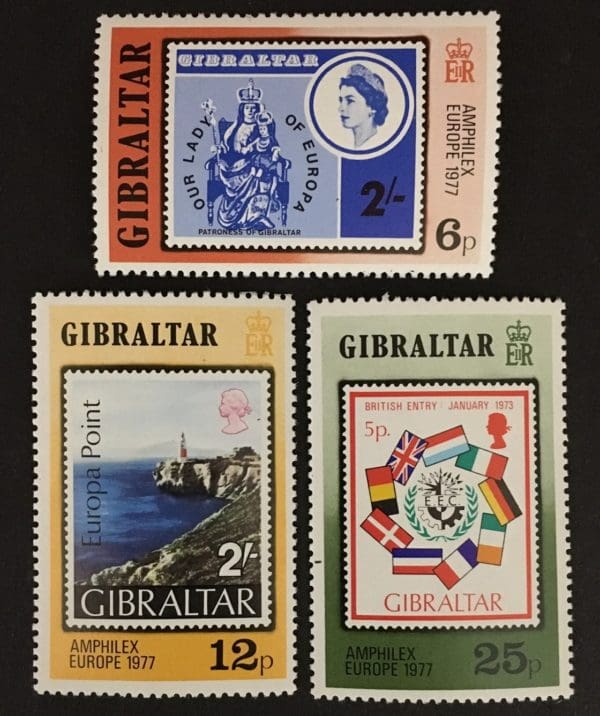 Gibraltar Scott # 356-58 Mint  Never Hinged