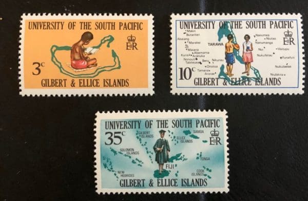 Gilbert & Ellice Scott # 154-156 MNH