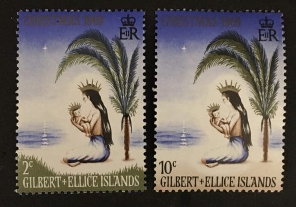 Gilbert & Ellice Scott # 157-58 Mint Never Hinged