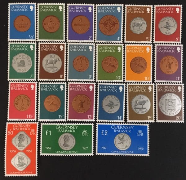 Guernsey Scott # 173-88//199-203 Mint Never Hinged