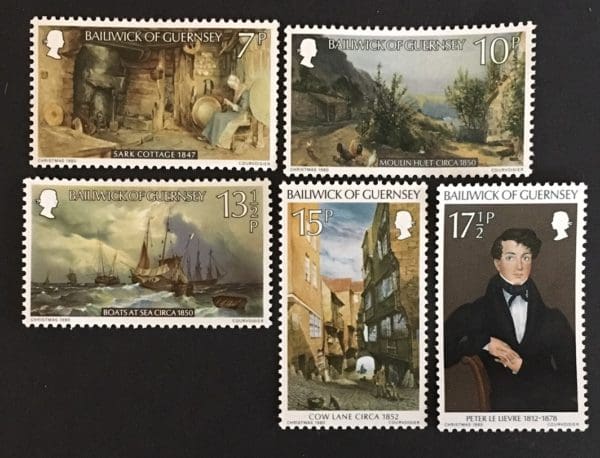 Guernsey Scott # 213-17 Mint Never Hinged