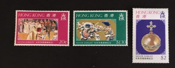 Hong Kong Scott # 335-37 MNH