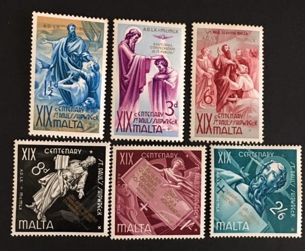 Malta Scott # 275-80 Mint Hinged