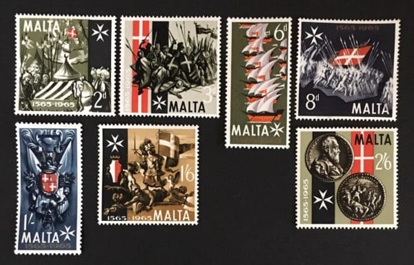 Malta Scott # 334-40 Mint Hinged