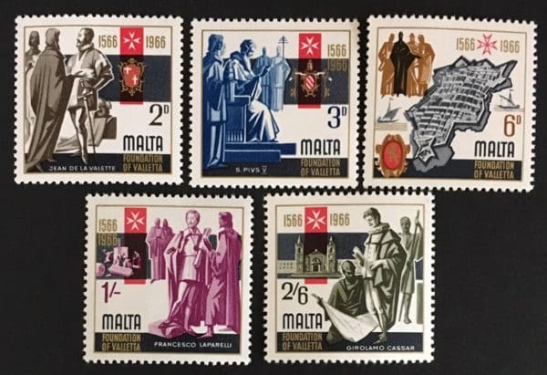 Malta Scott # 348-52 Mint Never Hinged