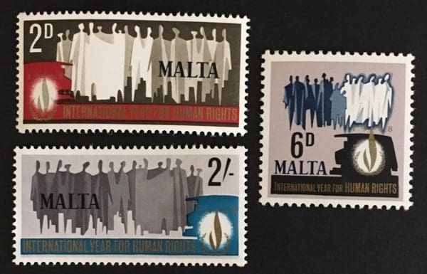 Malta Scott # 381-83 Mint Hinged