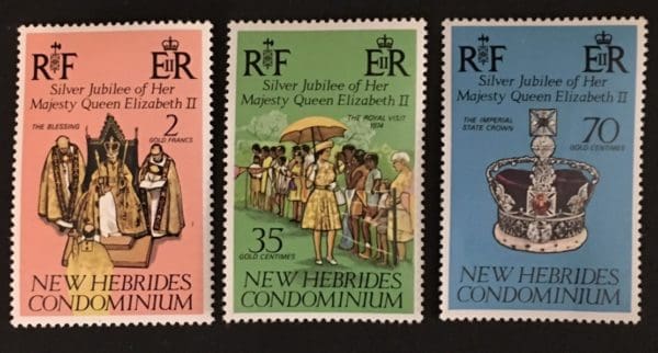 New Hebrides British Scott # 214-15 MNH