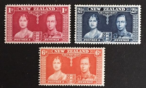 New Zealand Scott # 223-25 Mint  Never Hinged