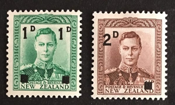 New Zealand Scott # 242-43 Mint Never Hinged