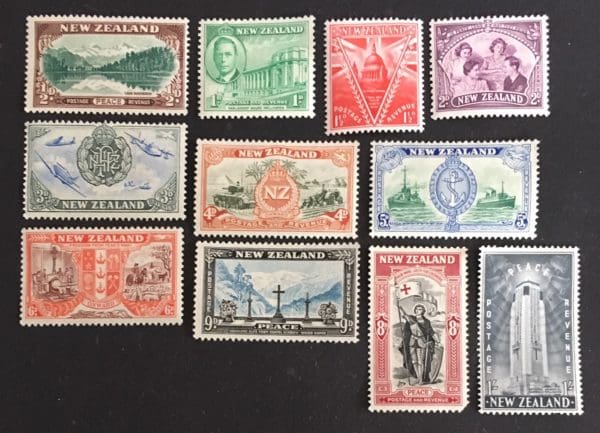 New Zealand Scott # 247-57 Mint Hinged