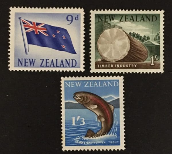 New Zealand Scott # 342-44 Mint  Hinged