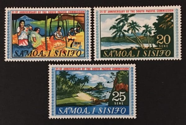 Samoa Scott # 287-89 Mint Hinged