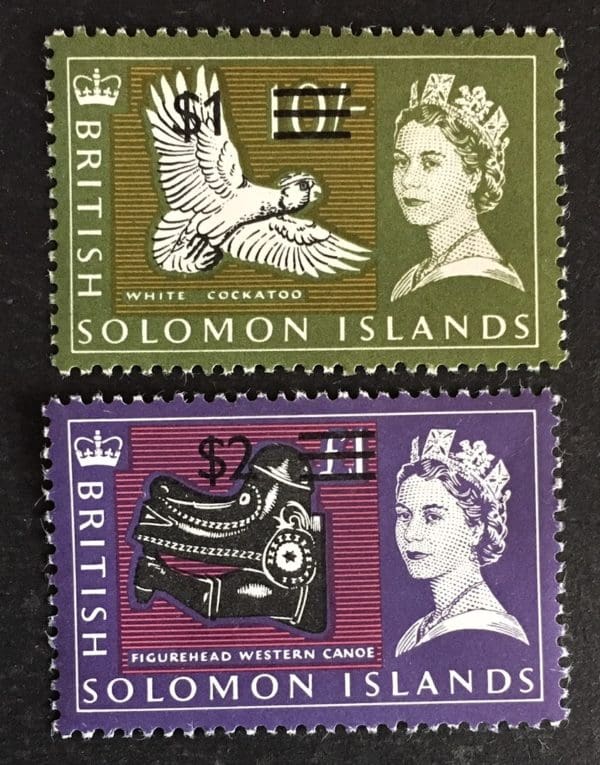 Solomon Islands Scott # 165-66 Mint Hinged