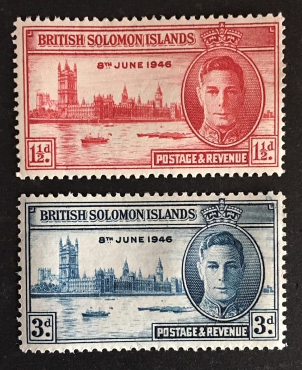 Solomon Islands Scott # 80-81 Mint Never Hinged