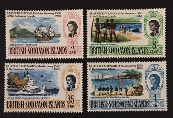 Solomon Islands Scott # 176-79 Mint Hinged