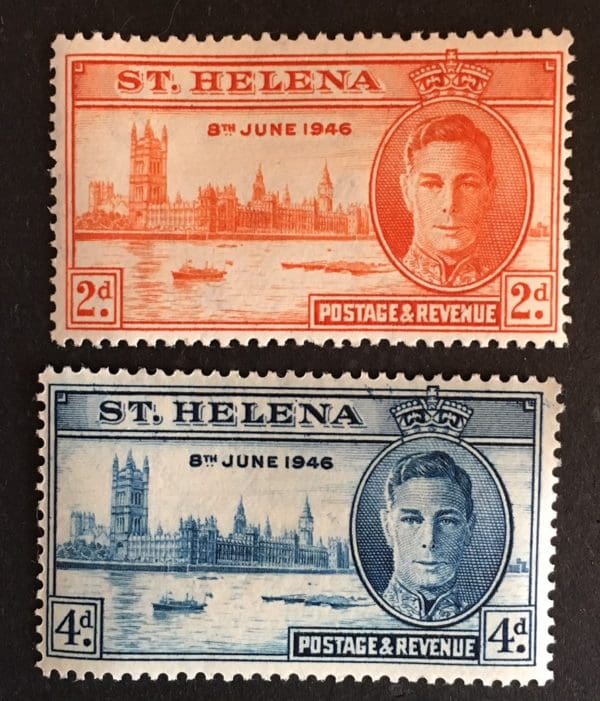 St Helena Scott # 128-29 Mint Never Hinged