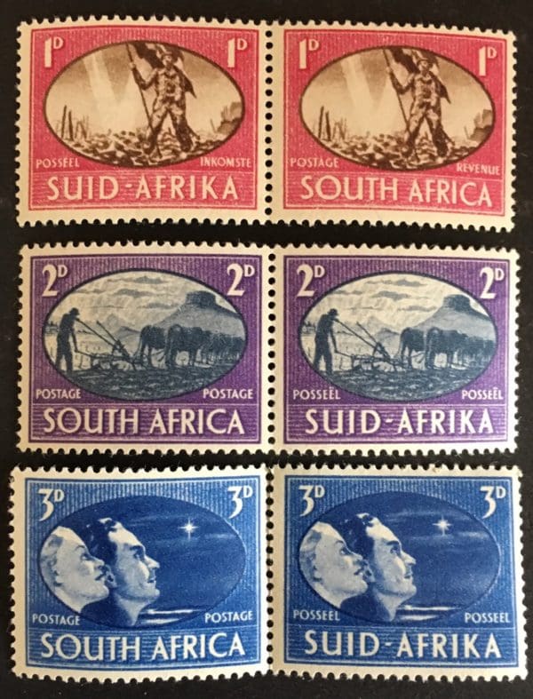 South Africa Scott # 100-102 Mint Never Hinged