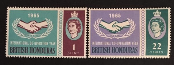 British Honduras Scott # 189-90 Mint Never Hinged