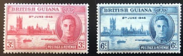 British Guiana # 242-43 Mint Hinged