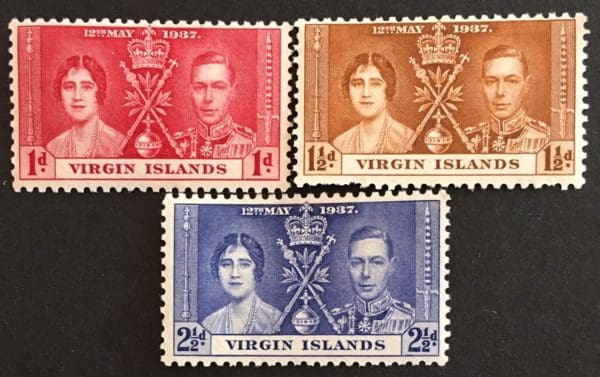 British Virgin Islands # 73-75 Mint Hinged