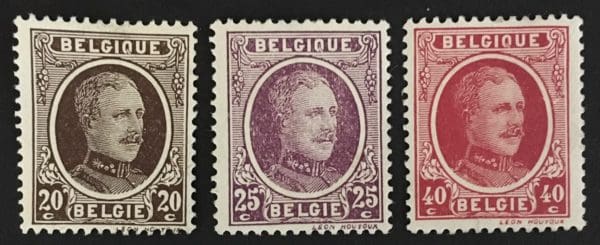 Belgium Scott # 150-51//56 Mint Hinged