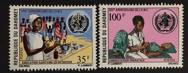 Dahomey Scott # 308-09  Mint Never Hinged