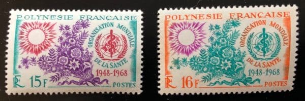 French Polynesia Scott # 241-42  Mint Never Hinged