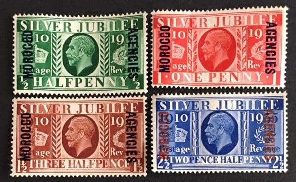 Great Britain Morocco Scott # 226-29 Mint Never Hinged