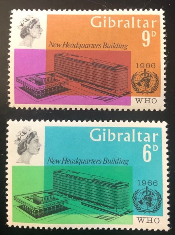 Gibraltar Scott # 180-81 Mint Never Hinged