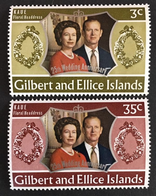 Gilbert & Ellice Scott # 206-07 Mint Hinged