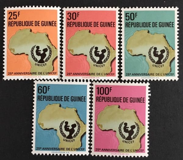 Guinea Scott # 588-92 Mint Never Hinged