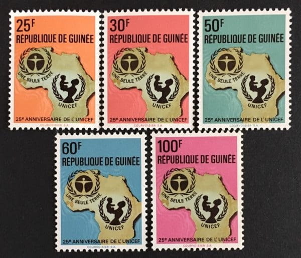 Guinea Scott # 625-29 Mint Never Hinged