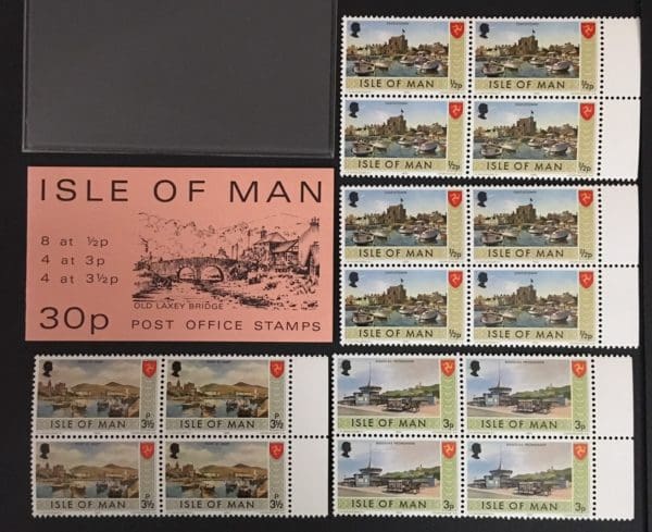 Isle of Man Scott # 12b/17b/18a Mint Never Hinged Booklet