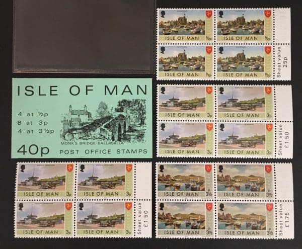 Isle of Man Scott # 12b/17b/18a Mint Never Hinged Booklet