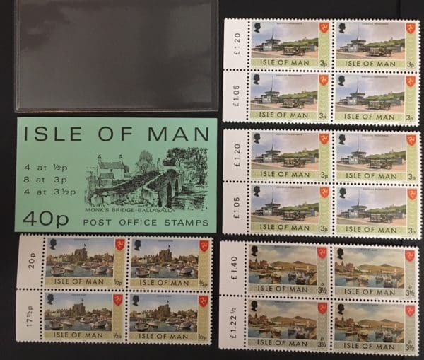 Isle of Man Scott # 12b/17b/17a Mint Never Hinged Booklet