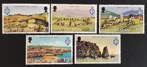 Isle of Man Scott # 163-67 Never Hinged