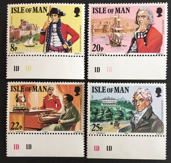 Isle of Man Scott # 193-96  Mint Never Hinged