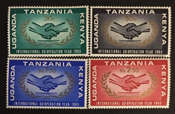 Kenya Uganda and Tanzania Scott # 156-59 Mint Hinged