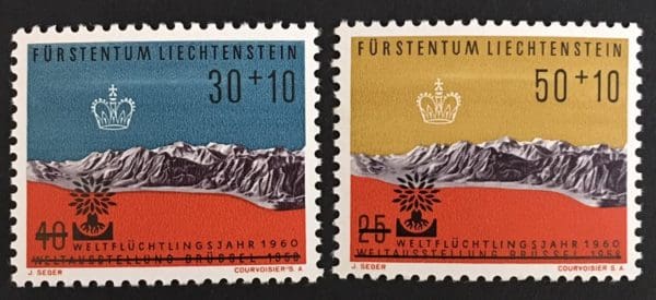 Liechtenstein Scott # B22-23 Mint Never Hinged