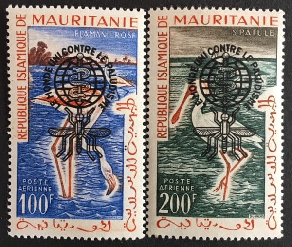 Mauritania Scott # C14-C15 Mint Never Hinged (Type II)