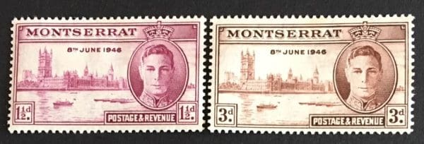 Montserrat Scott # 104-05 Mint Never Hinged