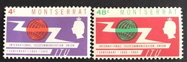 Montserrat Scott # 157-58 Mint Never Hinged