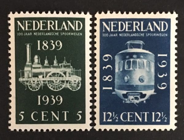 Netherlands Scott # 214-215 Mint Never Hinged