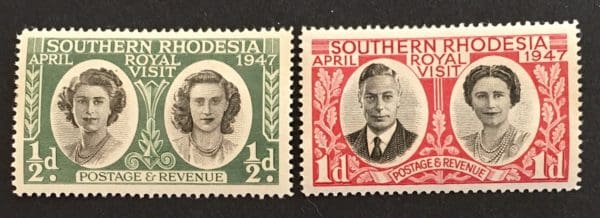 Southern Rhodesia Scott # 65-66 Mint Hinged