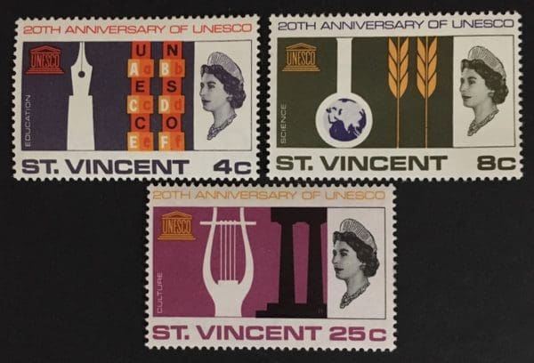 St. Vincent Scott # 249-51 Mint Hinged